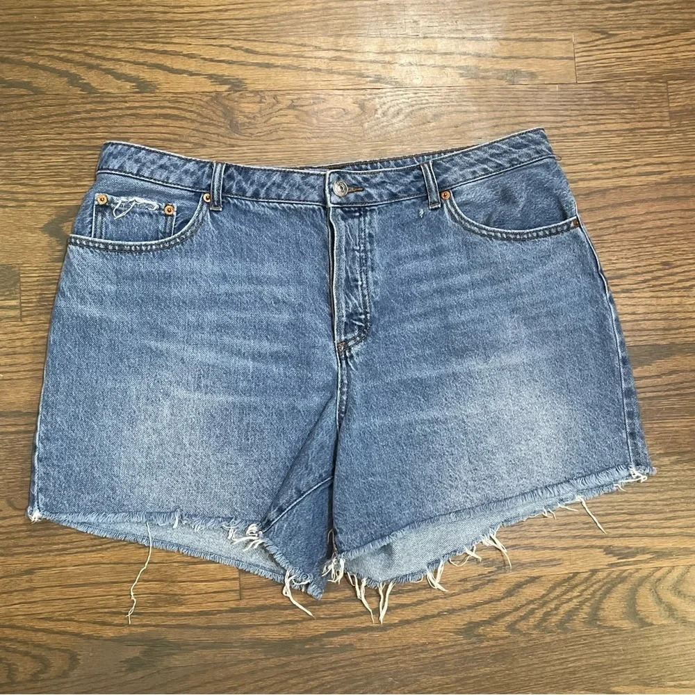 House of Harlow Button Fly Jean Shorts